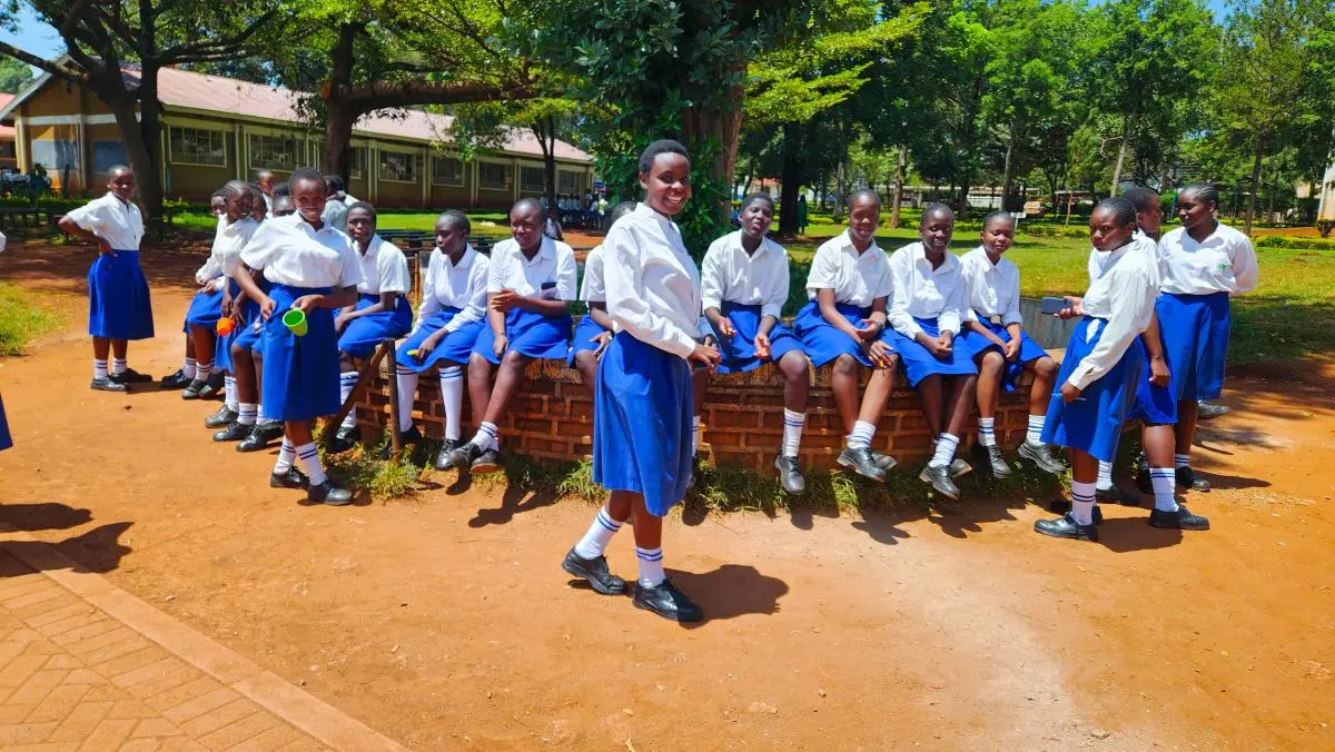 Students at a school event